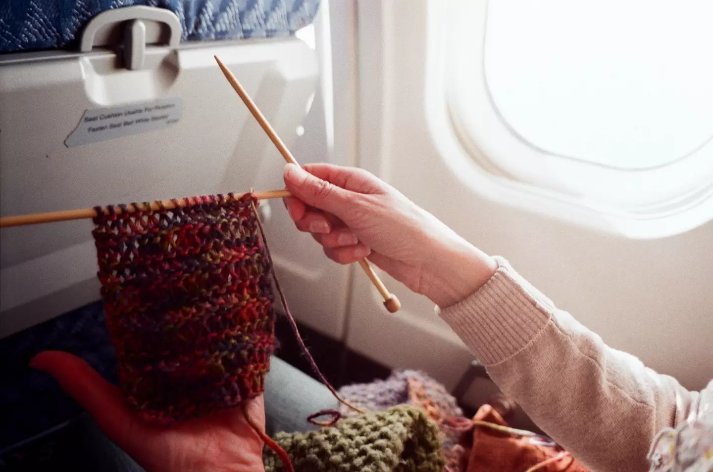 Knitting is allowed on flights (Getty Stock Photo)