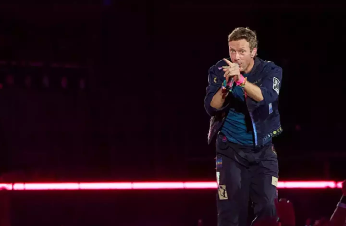 Chris Martin has caused quite a stir after this one act during the Coldplay performance (Robert Okine/Getty Images)