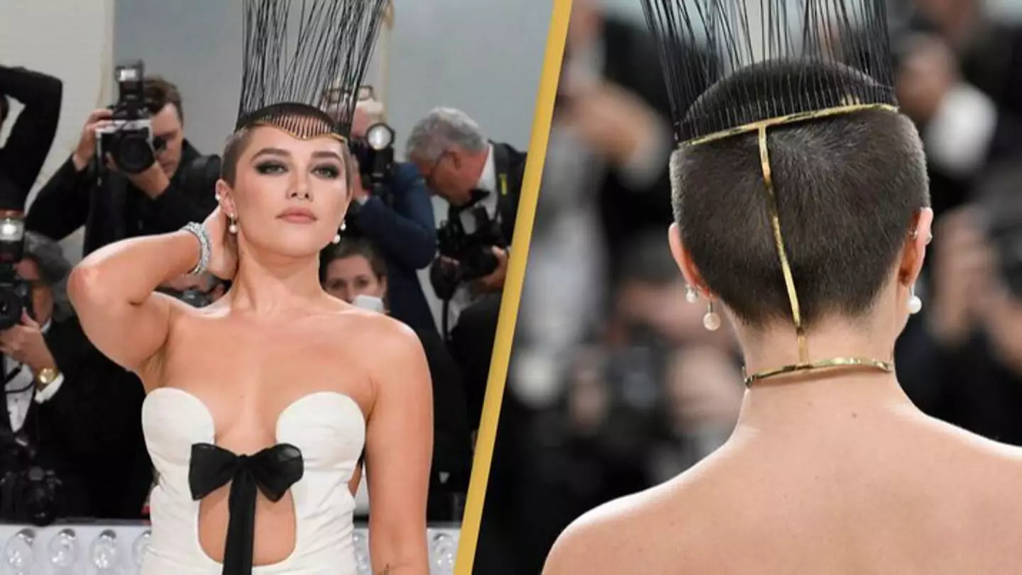 Florence Pugh shares reason behind new shaved head during dramatic Met Gala look