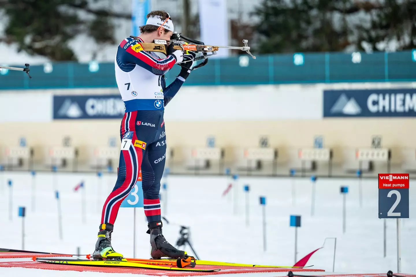 Biathlon involves a combination of skiing and shooting (Kevin Voigt/GettyImages)