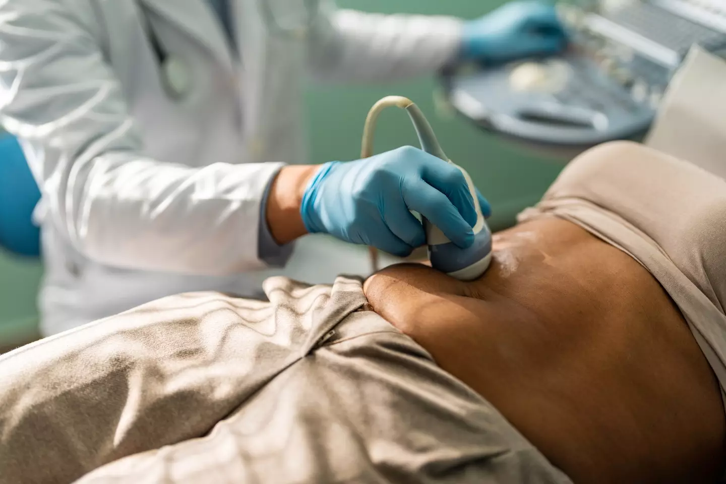 Doctors will undertake an ultrasound to scan your belly in the process of searching for a pancreatic tumor (Getty stock)