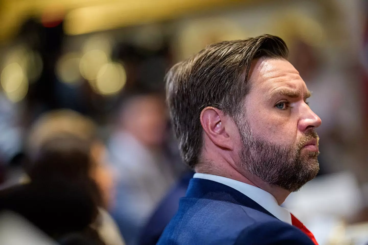 Vance spent time at Disneyland with his family (Andrew Harnik/Getty Images)