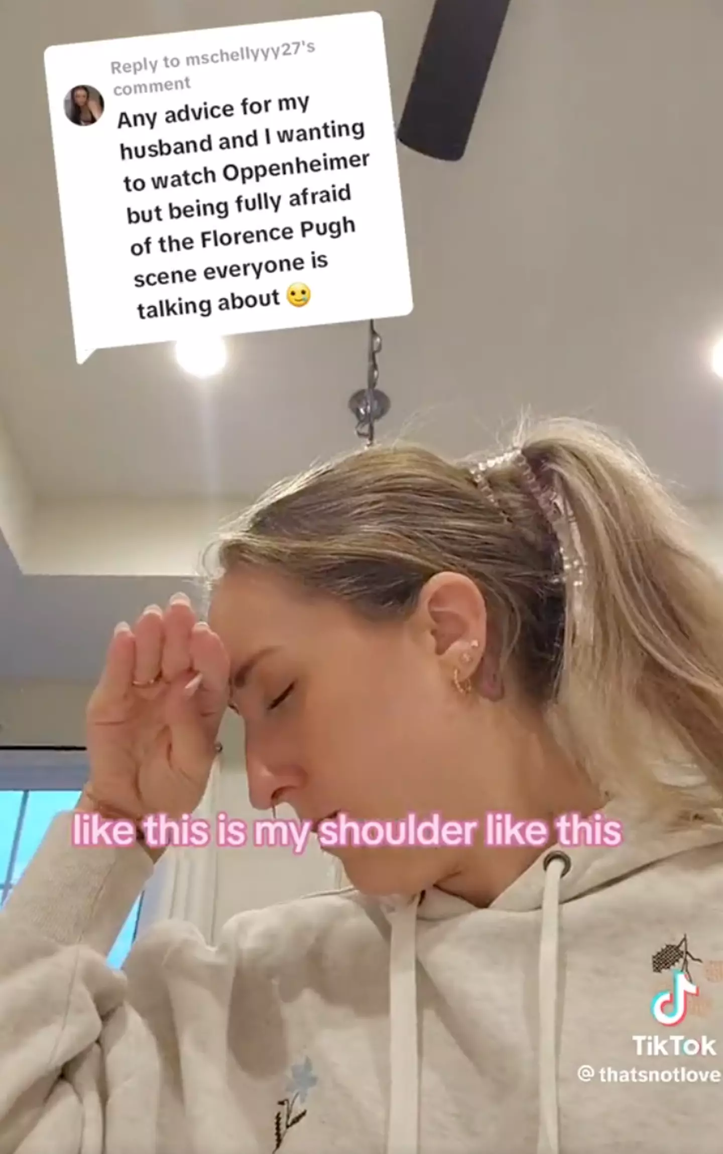 Kehr explained how her husband closed his eyes and rested his head on her shoulder.