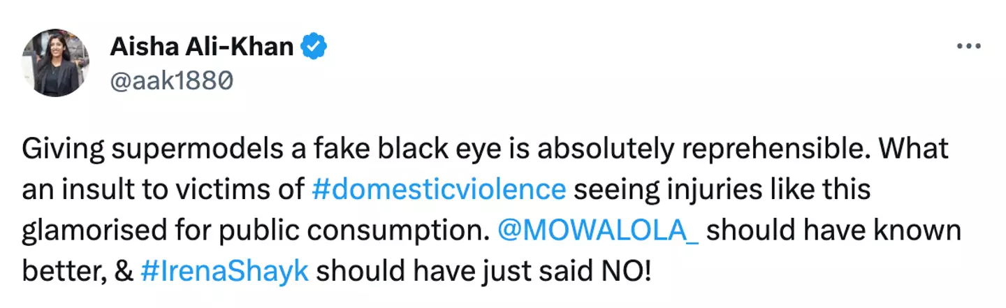 The activist called the situation 'reprehensible'.