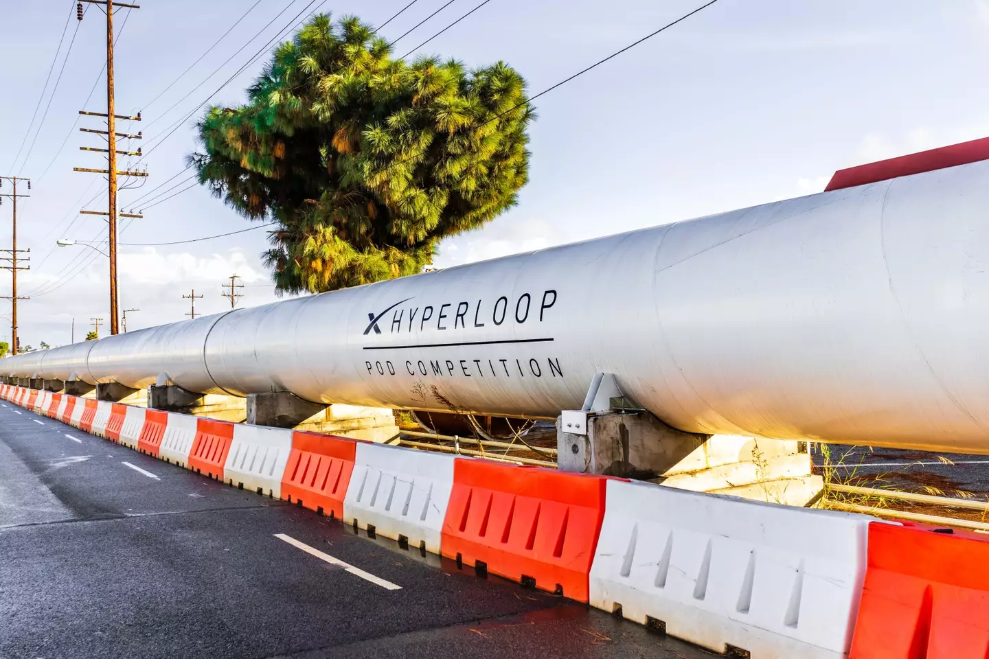 The hyperloop could transport people at great speeds.