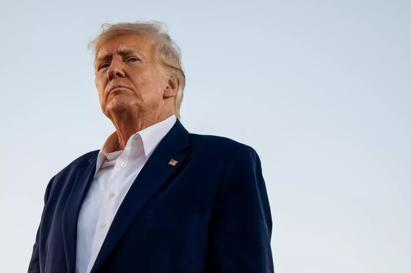 Donald Trump threatens to imprison the Facebook founder in new book. (Brandon Bell/Getty Images)