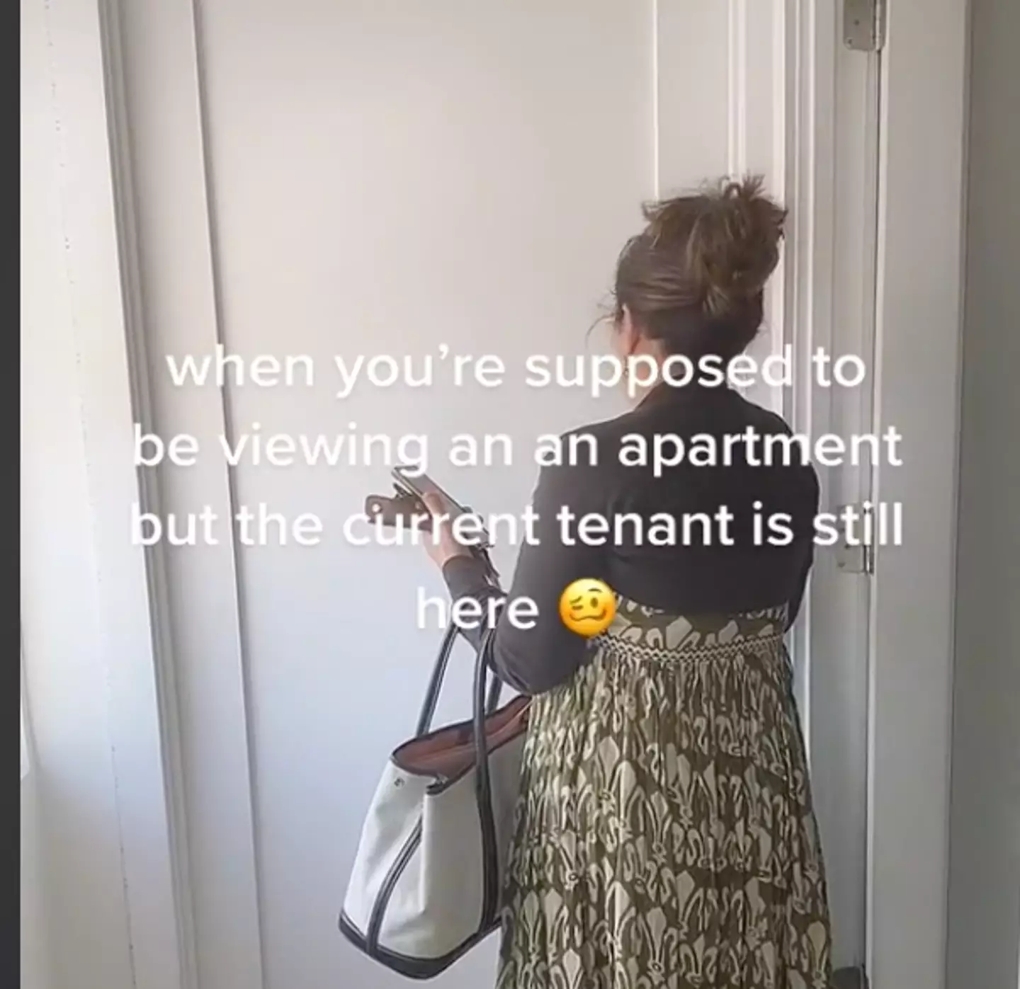 A realtor was left 'very upset' after finding who she at first thought to be the previous tenant asleep on the floor during an apartment viewing.