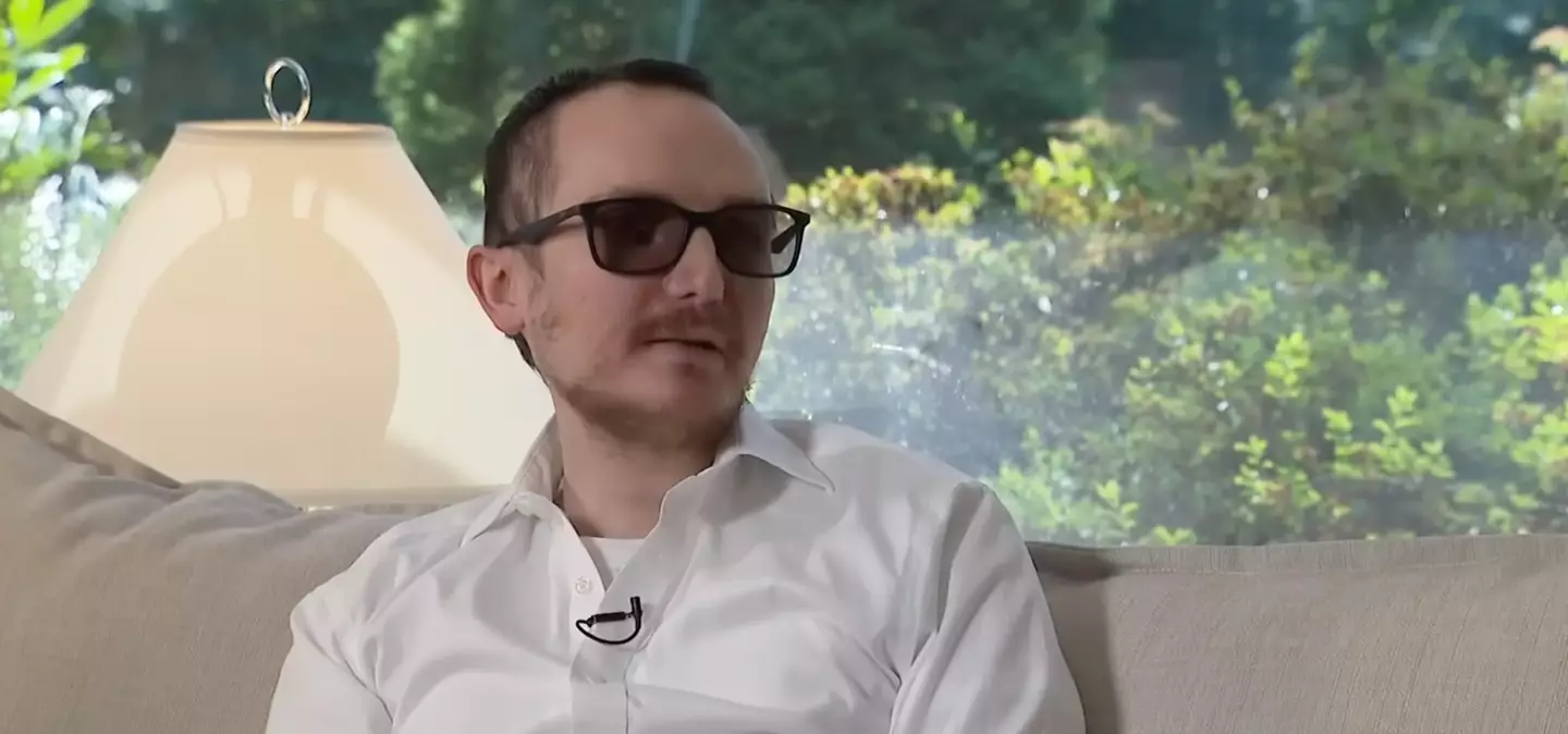 Brent Chapman can see again thanks to the 'miracle' procedure (YouTube/CBSChicago)