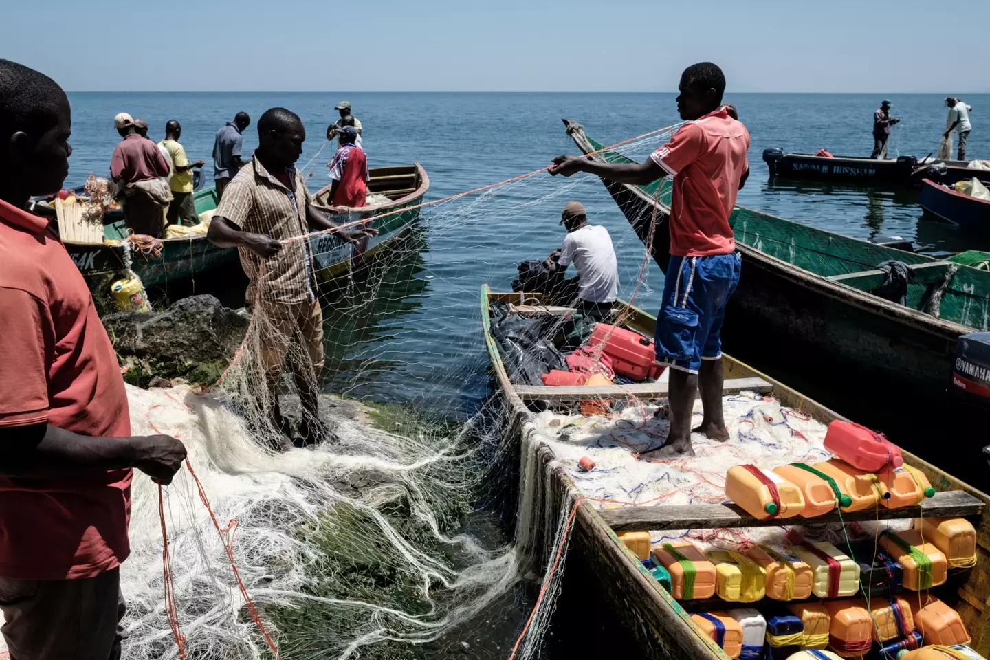 Fishing opportunities draws people to the island. (YASUYOSHI CHIBA/AFP via Getty Images)