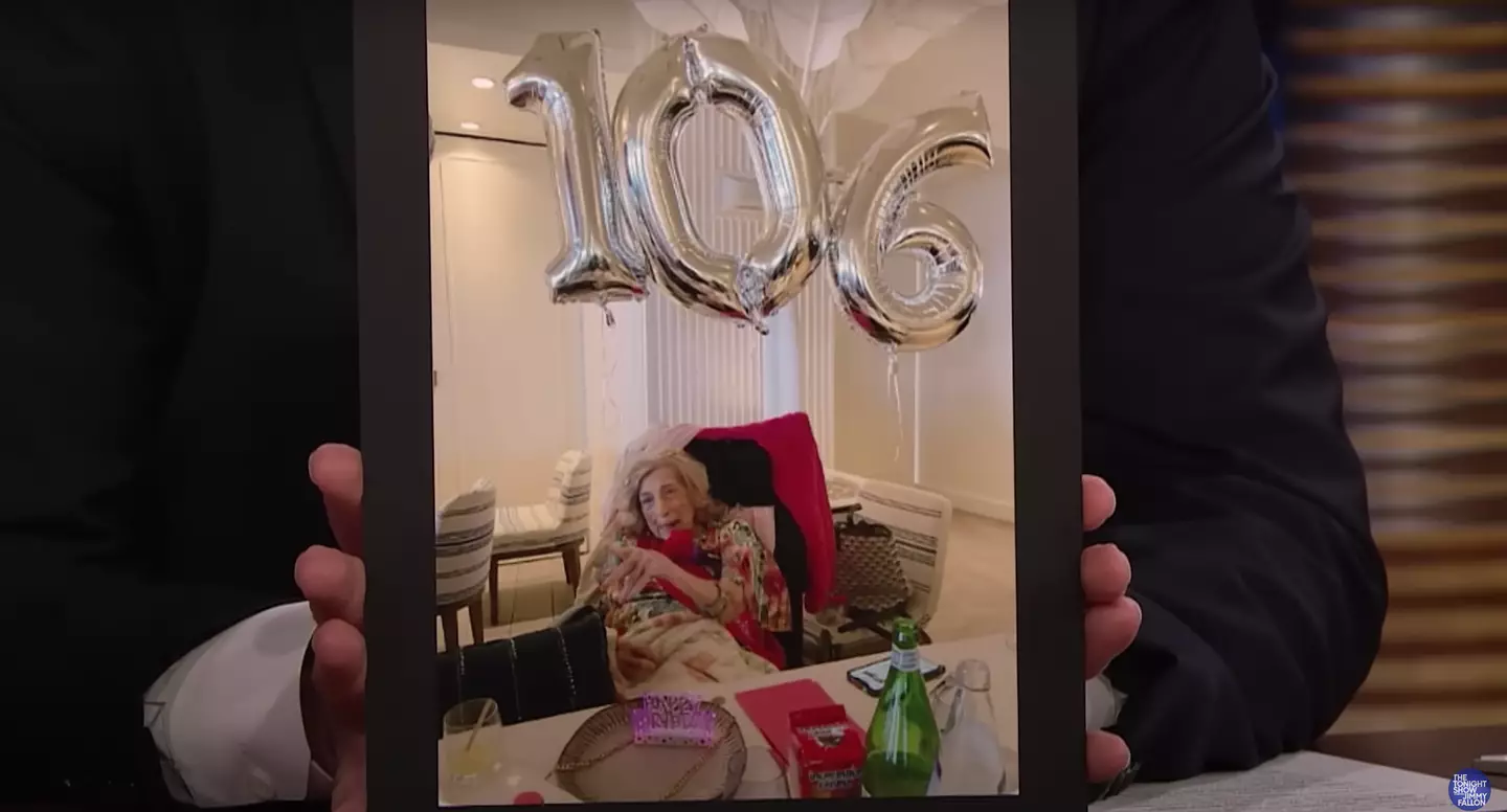 Sandler had recently celebrated his wife's grandma's 106th birthday.