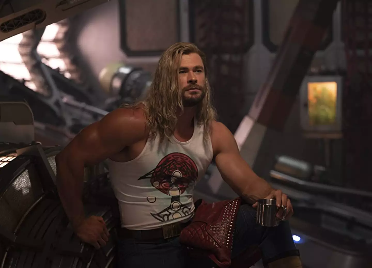 Social media users are joking Chris Hemsworth truly embodies Thor in real life.