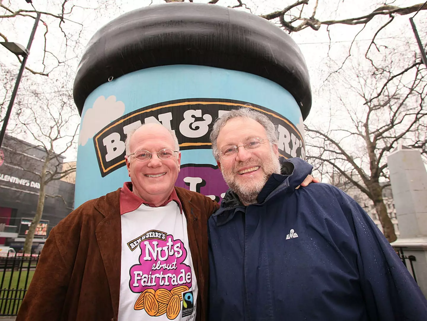 Ben Cohen and Jerry Greenfield, founders of Ben & Jerry's ice cream (Gareth Davies/Getty Images)