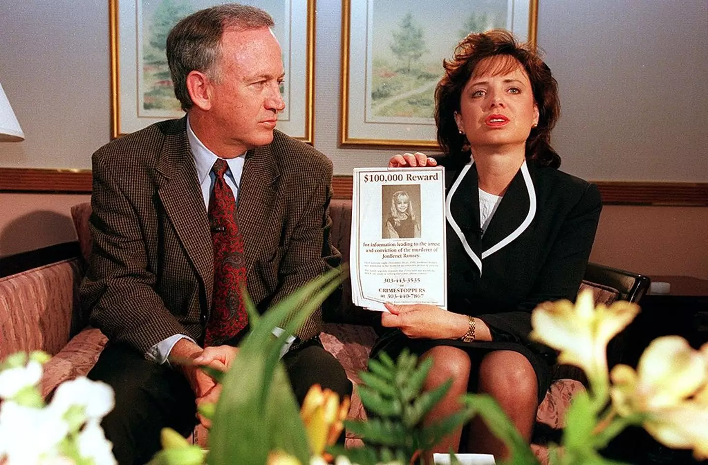 John and Patsy Ramsey in May 1997 appealing for information about their daughter's killer (Helen H. Richardson/The Denver Post via Getty Images)