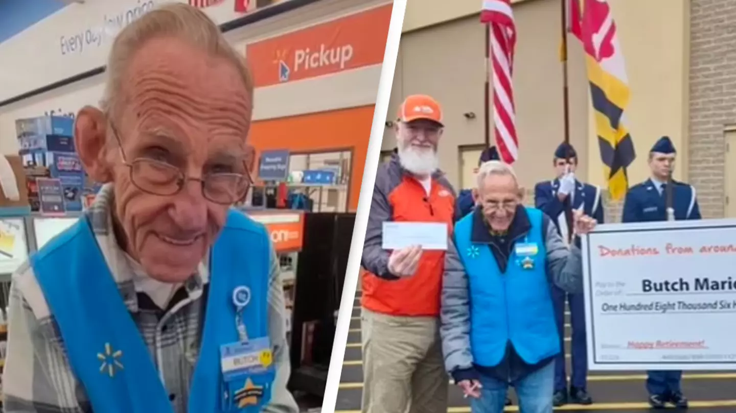 Walmart worker, 82, finally able to retire after people raise $100,000 for him