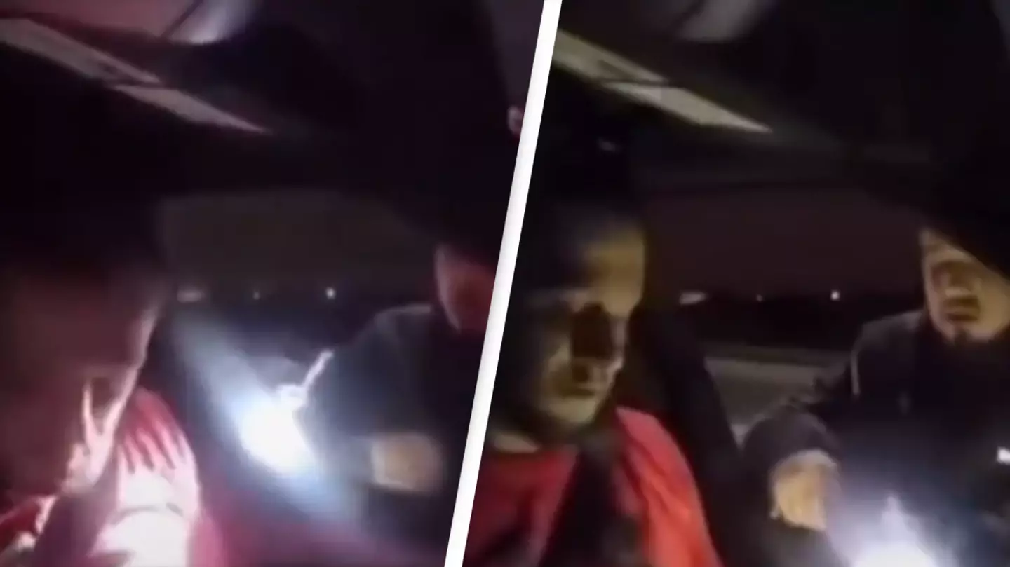 Heartstopping moment family is stopped by Mexican cartel in middle of the road