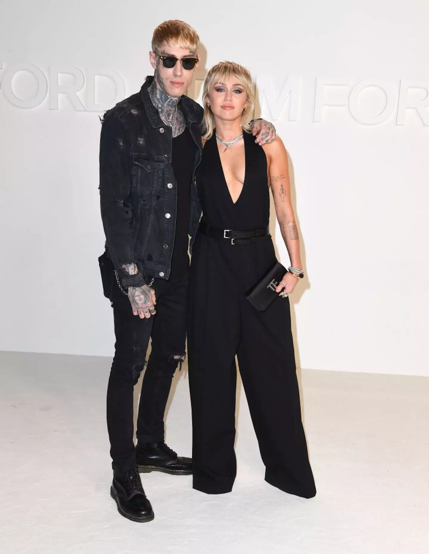 Trace with his sister, Miley (Steve Granitz/WireImage)