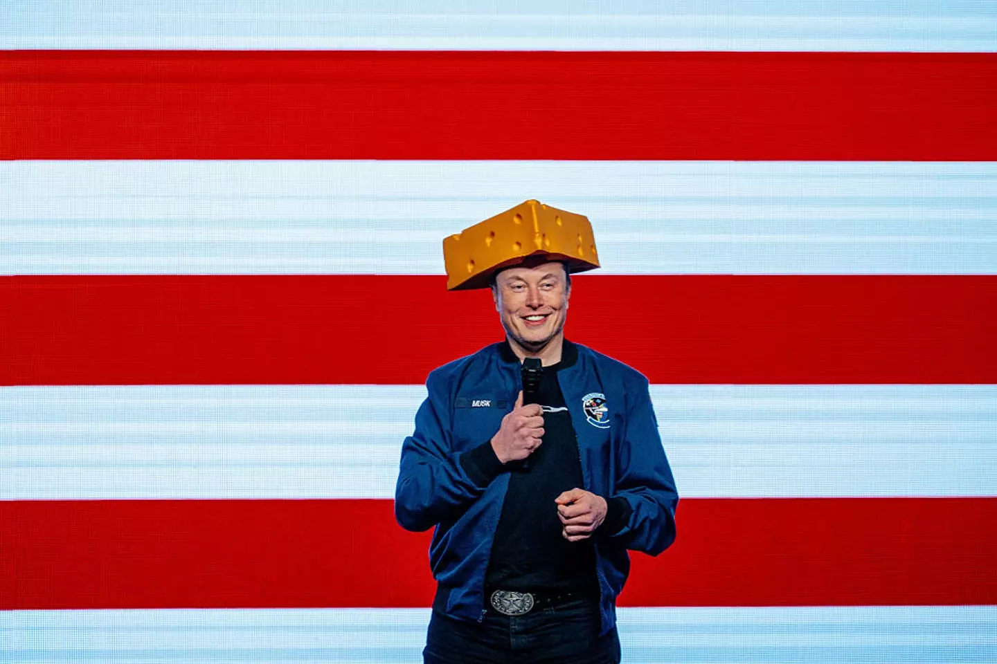 A 'big cheese' he may be, but many are wondering how Musk gained access into the CIA building (Jamie Kelter Davis/Bloomberg via Getty Images)
