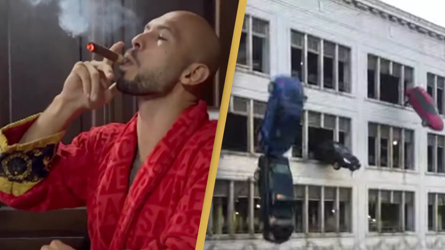 'Andrew Tate's cars killing themselves' video was iconic movie scene