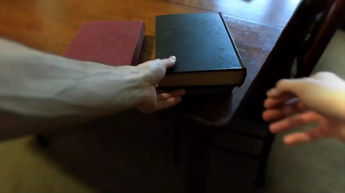 The clip displays a first-person simulation of what your hallucinations might look like when having a dream/nightmare. (HandintheBoxInc)