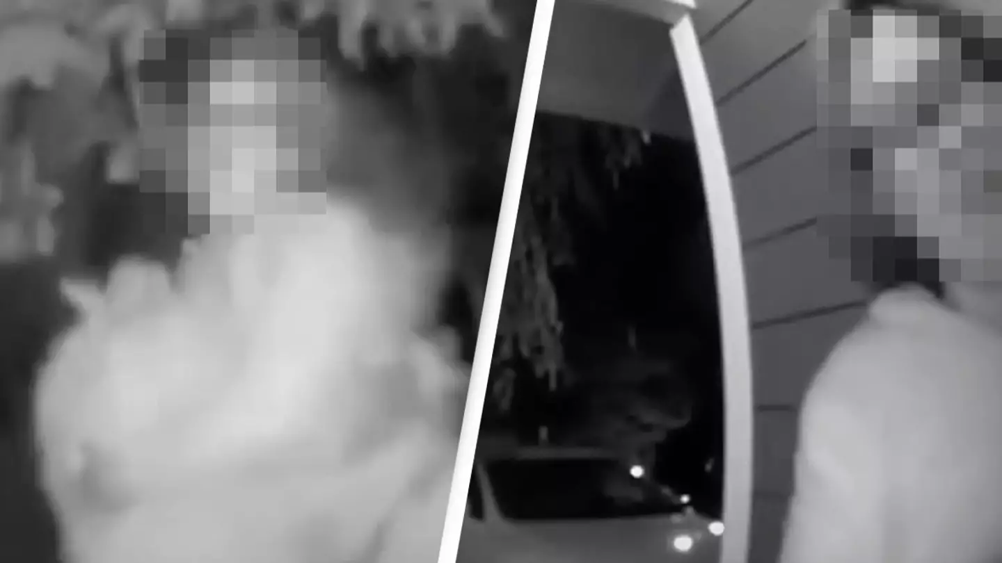 Chilling doorbell footage captures moment woman cried for help before being kidnapped