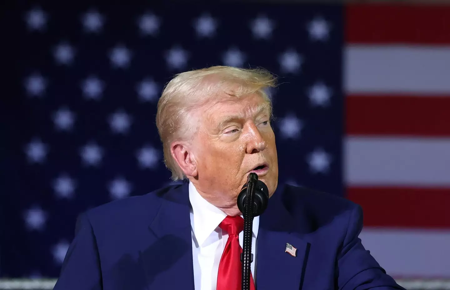 Donald Trump was asked about whether he should 'uphold' the Constitution as President (Scott Olson/Getty Images)