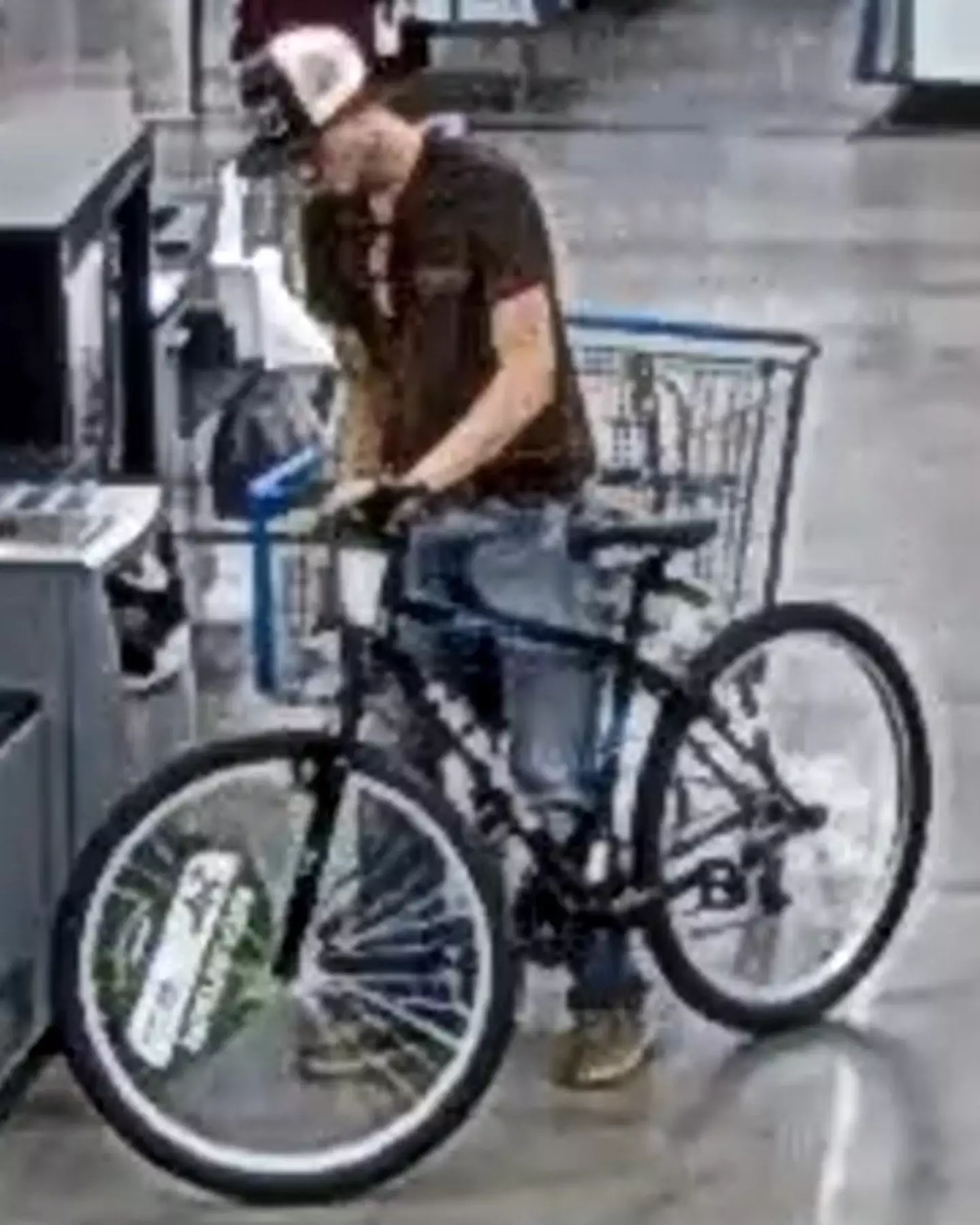 Caden Speight was captured on CCTV purchasing a bike just hours before the police report came in (Marion County Sheriff's Office)
