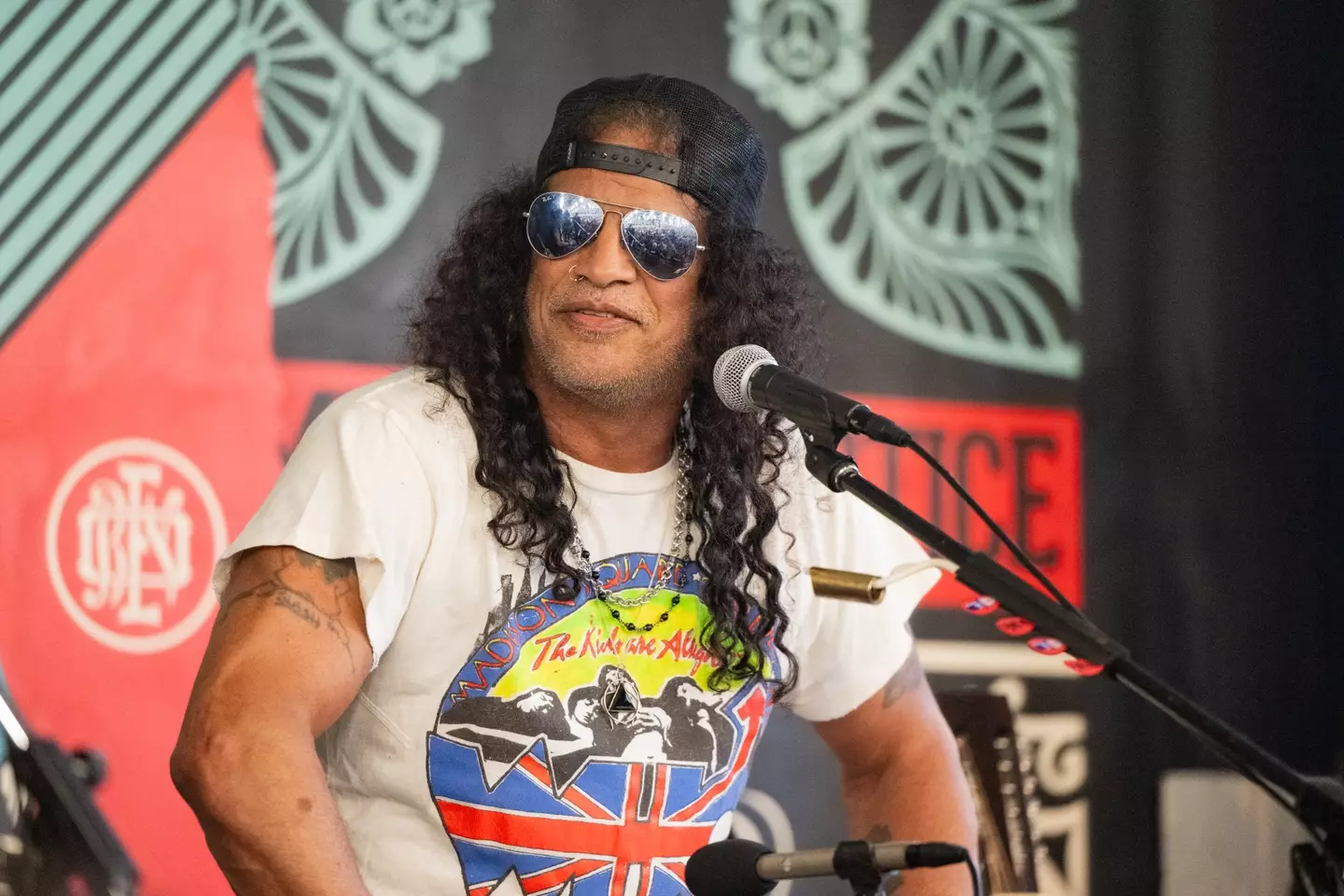 The announcement was made on Slash's Instagram page. (Scott Dudelson/Getty Images)
