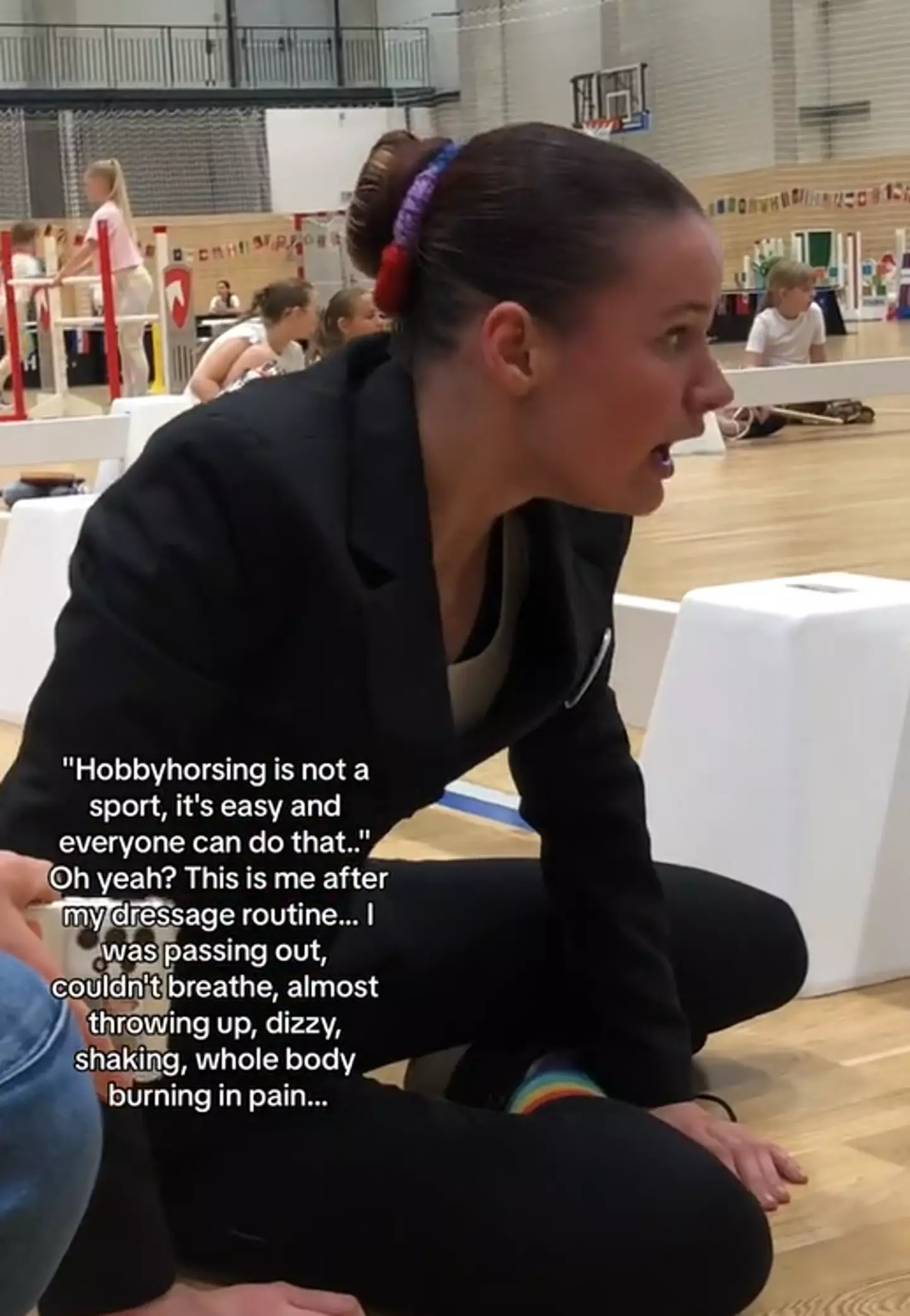 Anna said that this was the 'reality' of the sport (TikTok/kht_duck)