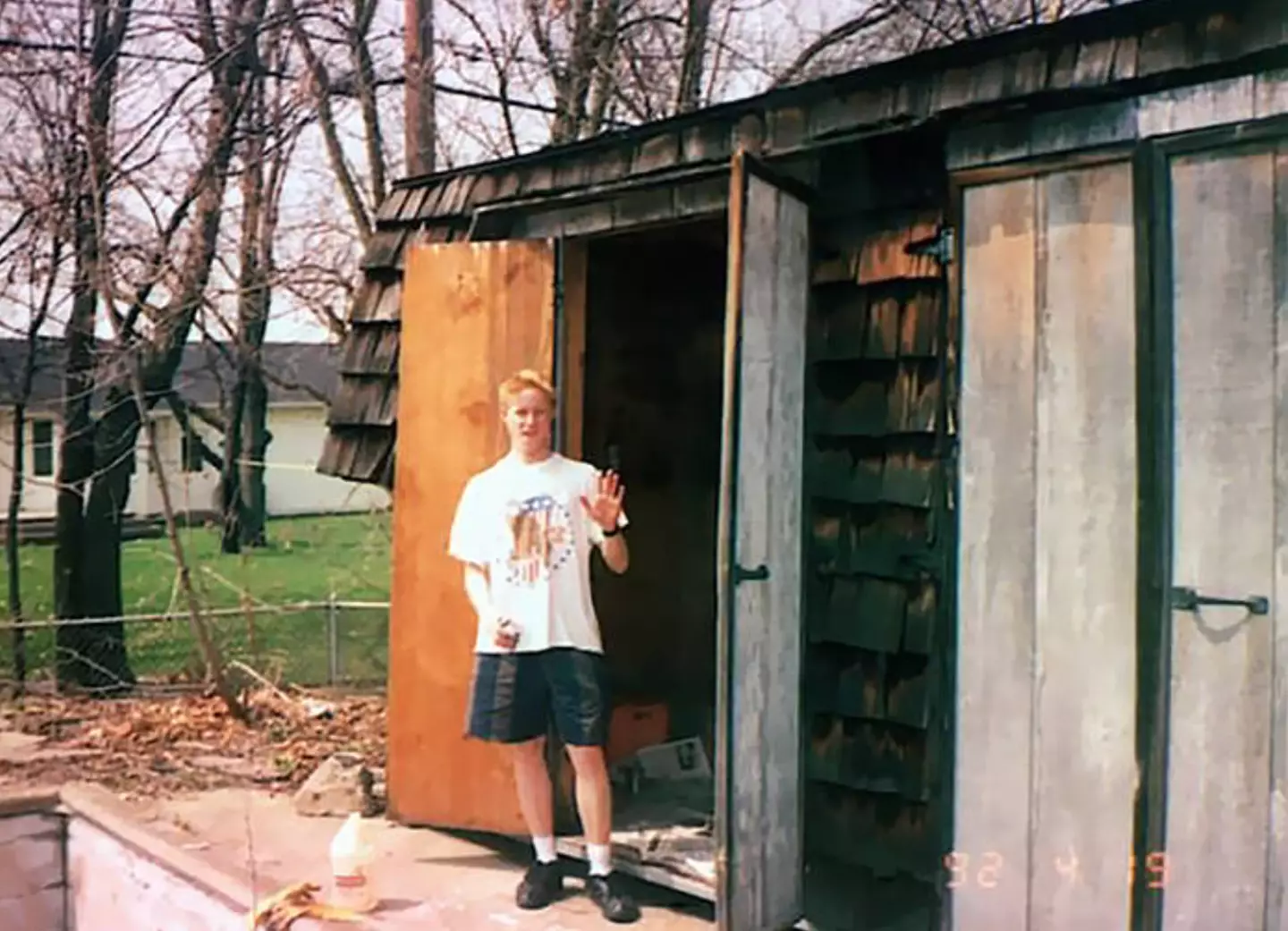 Hahn built the reactor in his mother's shed.
