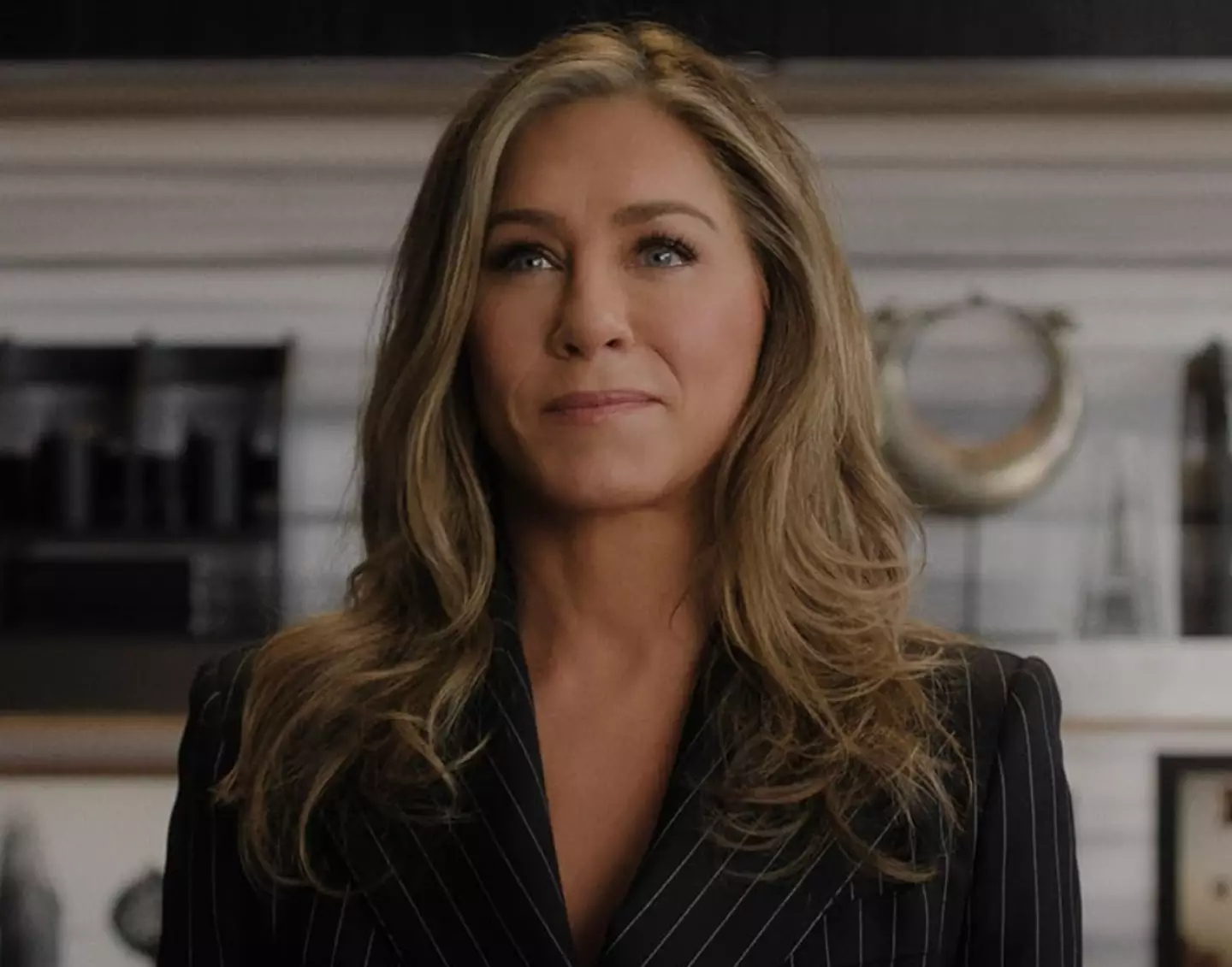 Aniston did eventually manage to get past security (AppleTV+)