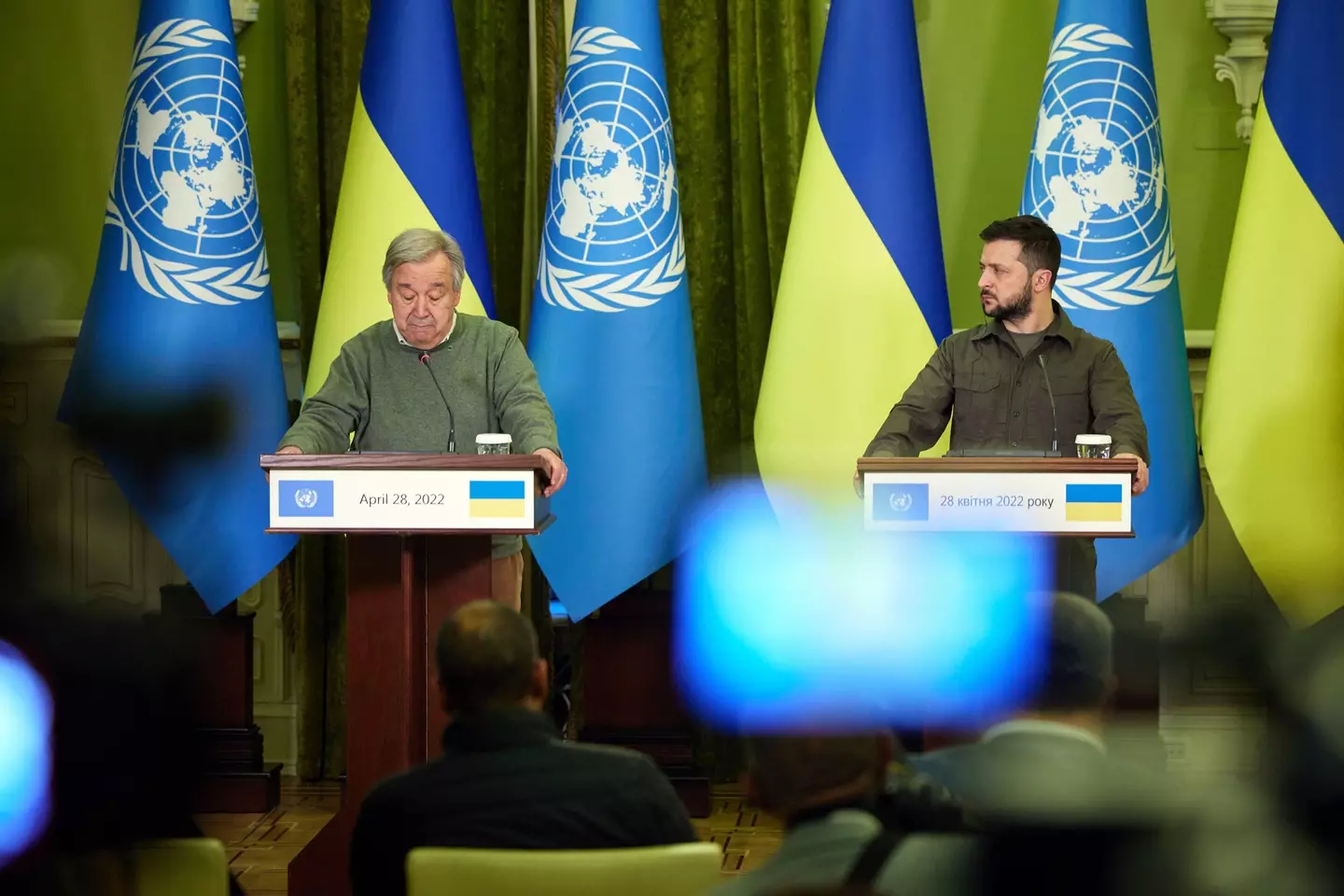 UN General Secretary Antonio Guterres visited Ukraine this week.