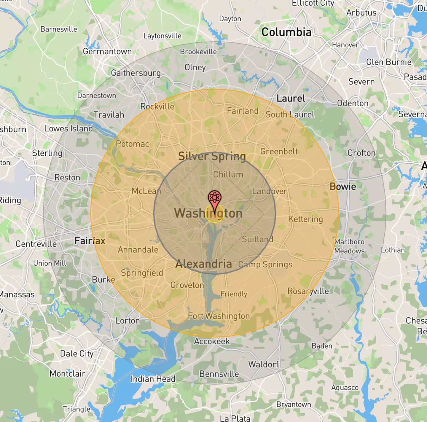 A Chinese nuclear strike on Washington.