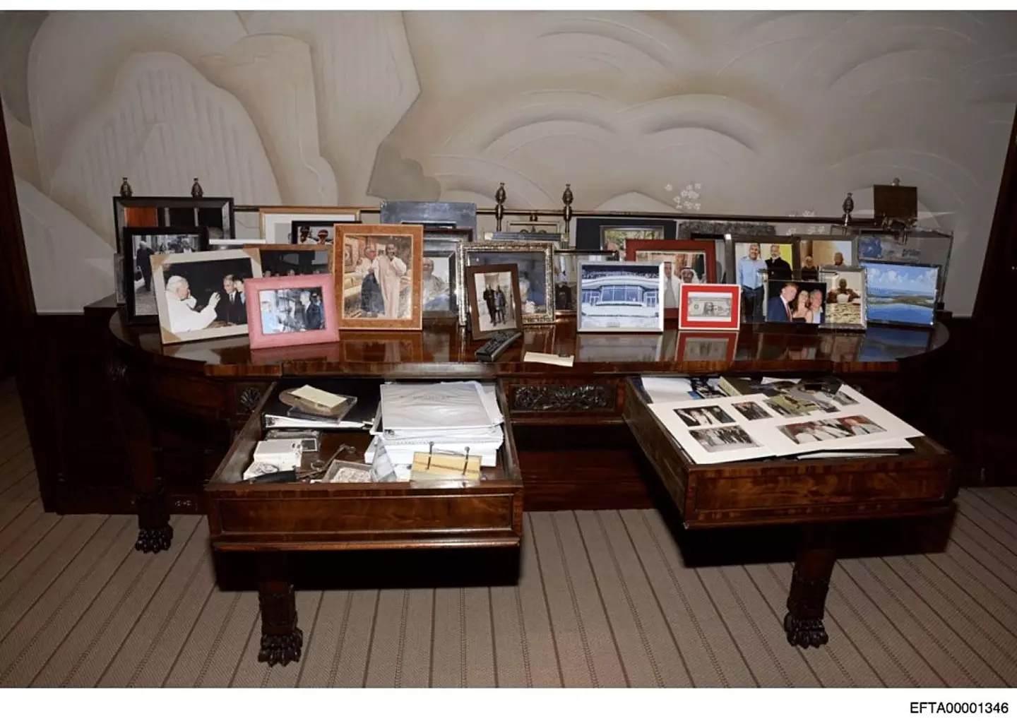 Jeffrey Epstein and President Trump are seen in some images together in the latest release (US Justice Department/Anadolu via Getty Images)