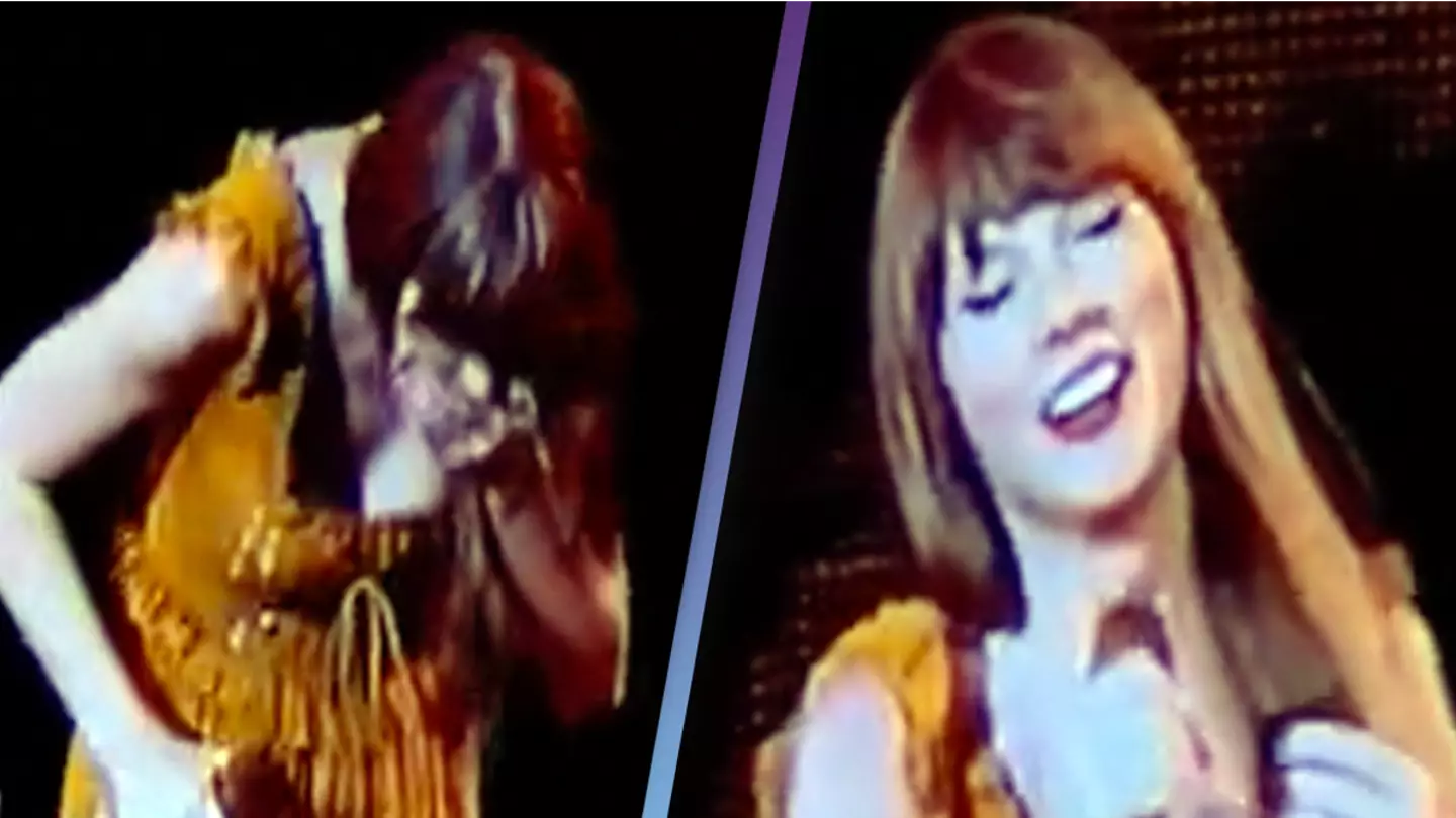 Taylor Swift accidentally swallows bug in the middle of live show
