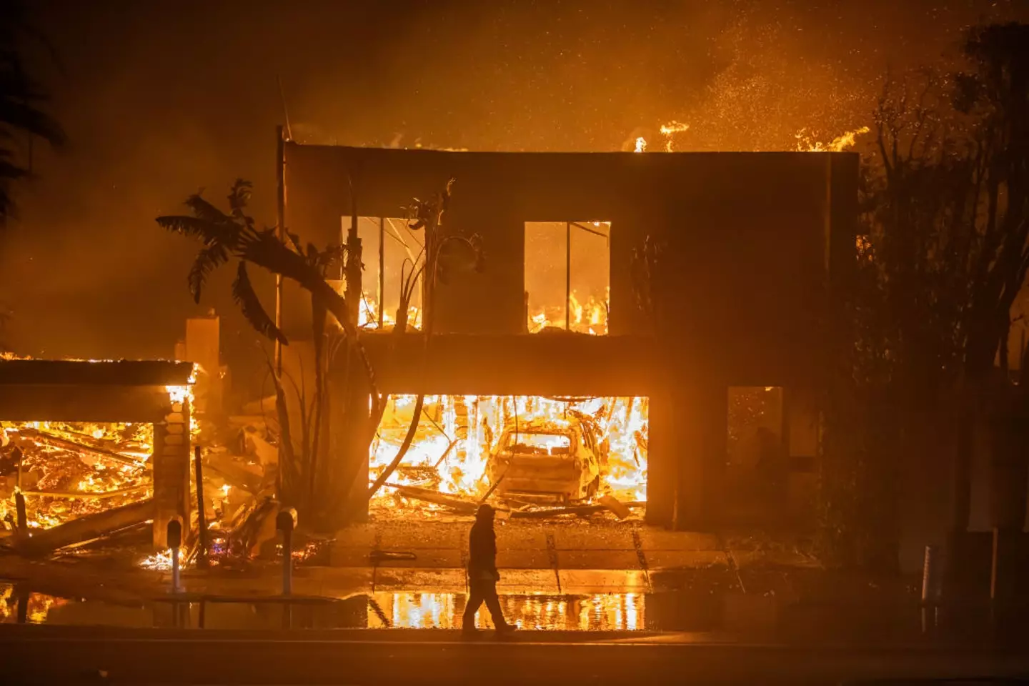 The LA wildfires have caused huge devastation (Apu Gomes/Getty Images)