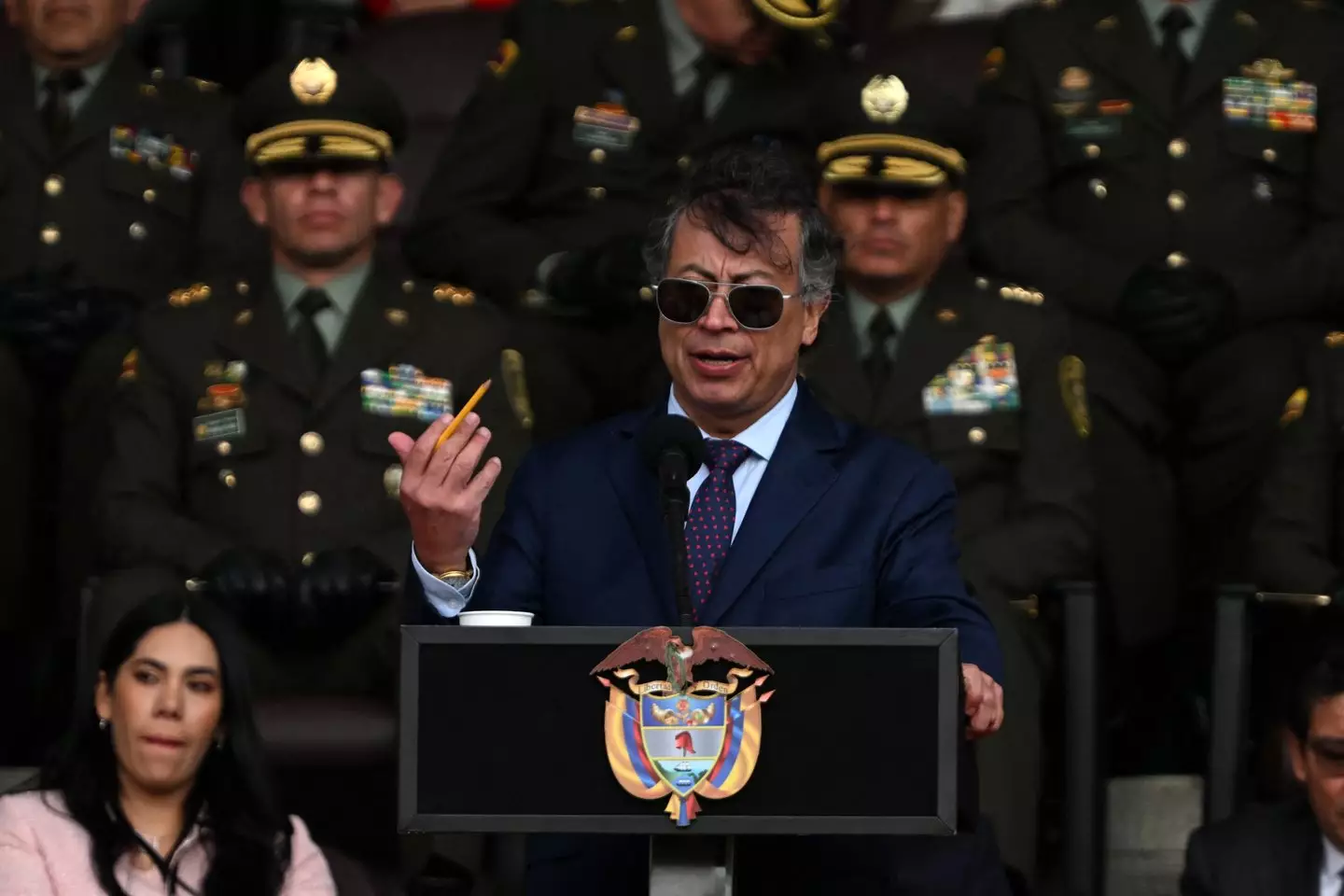 Gustavo Petro warned that he would 'take up arms' if the US also attacks Colombia (LUIS ACOSTA / AFP via Getty Images)
