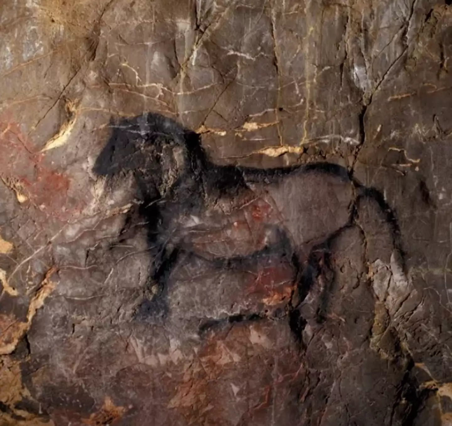 There is hundreds of years' worth of artwork in the cave.