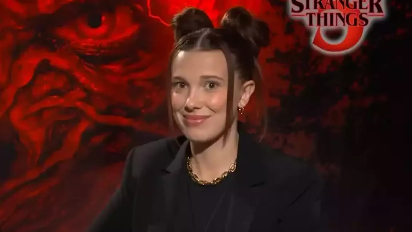 Millie Bobby Brown's face may have betrayed her true feelings (Netflix)