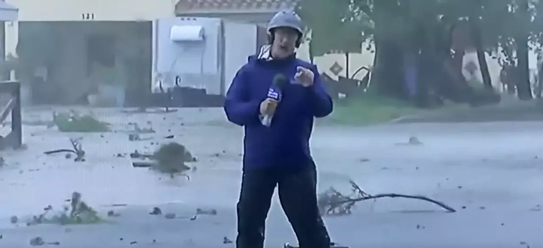 Cantore was reporting live from Punta Gorda.