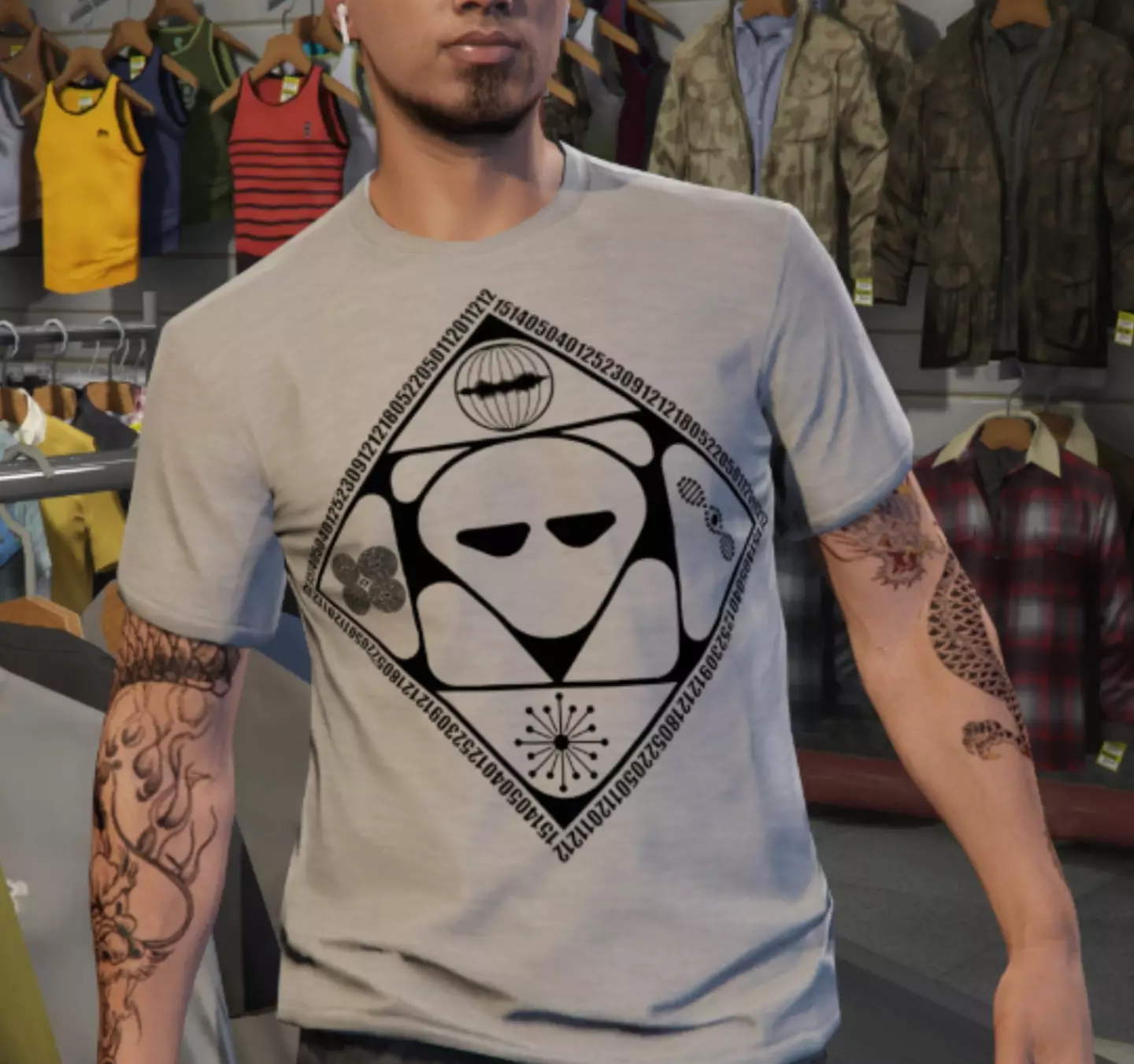 Fans have speculated the shirt could be teasing GTA VI's release date, too.