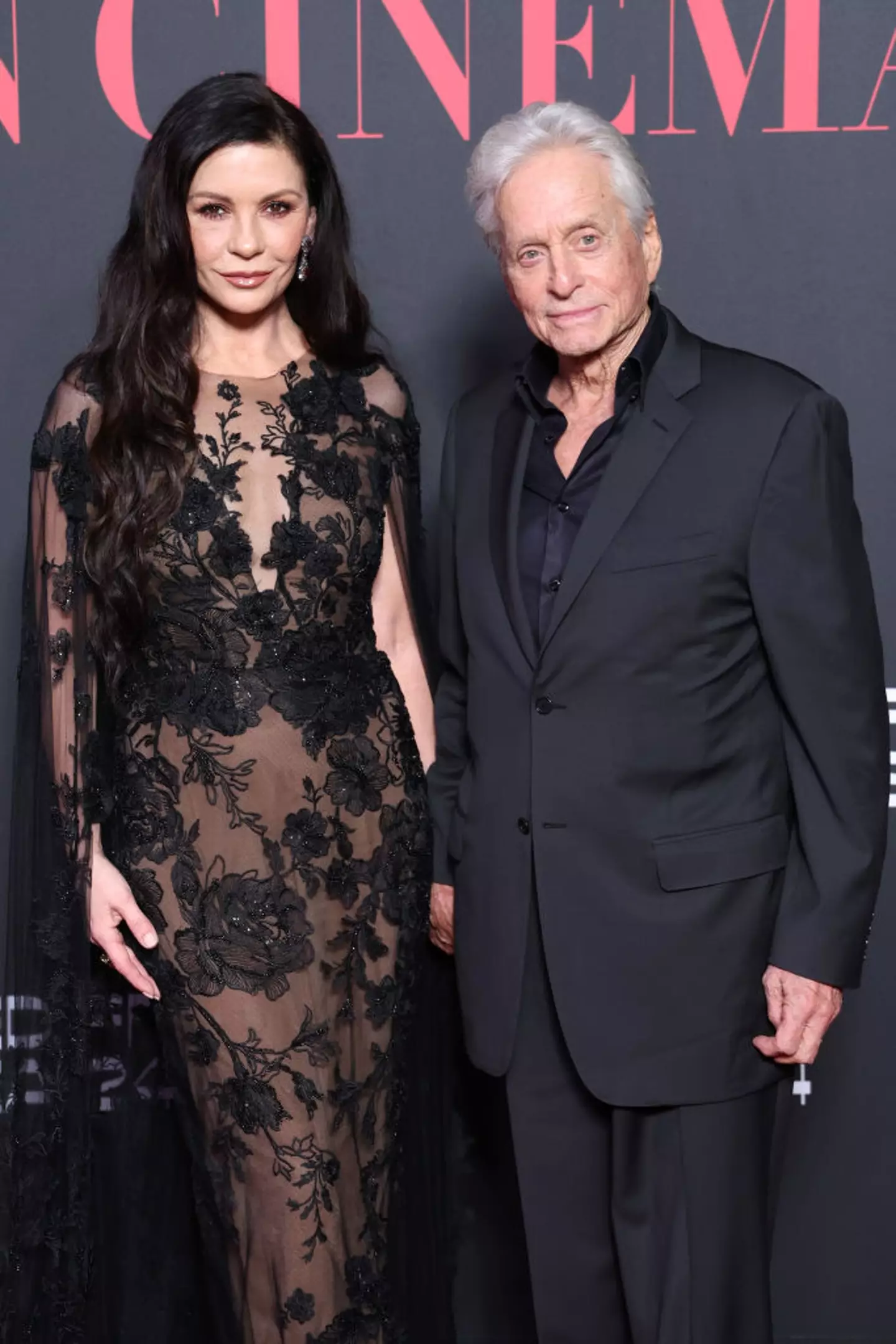 Michael Douglas, pictured with wife Catherine Zeta-Jones, is now cancer-free (Daniele Venturelli/Getty Images for The Red Sea International Film Festival)