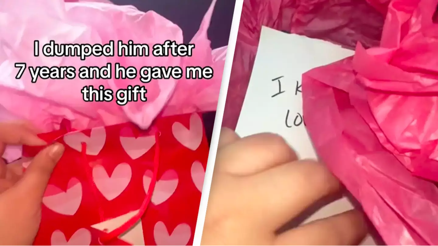 Woman receives heartbreaking gift from ex-boyfriend after she dumps him