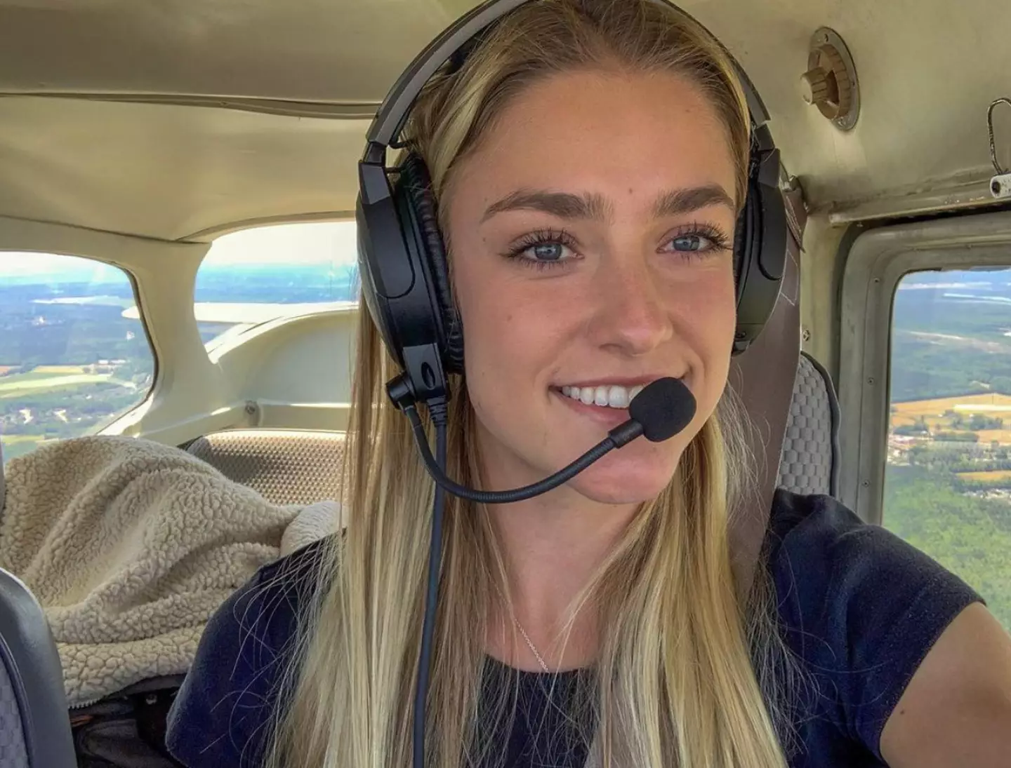 Oluwagbohunmi Ayomide Oyebode was flying under the guidance of Viktoria Theresie Izabelle Ljungman (pictured).