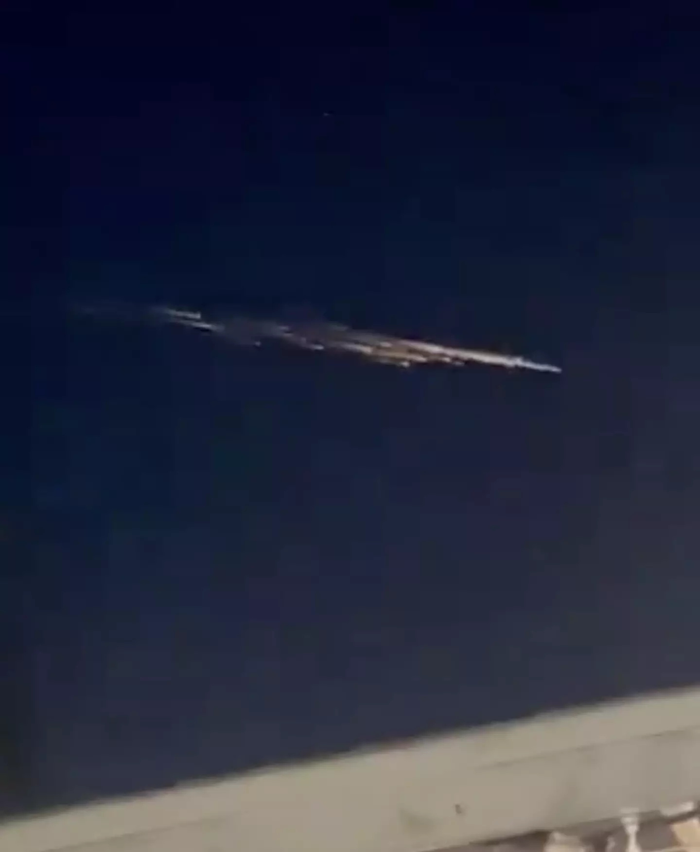 The lights were 'space junk'.