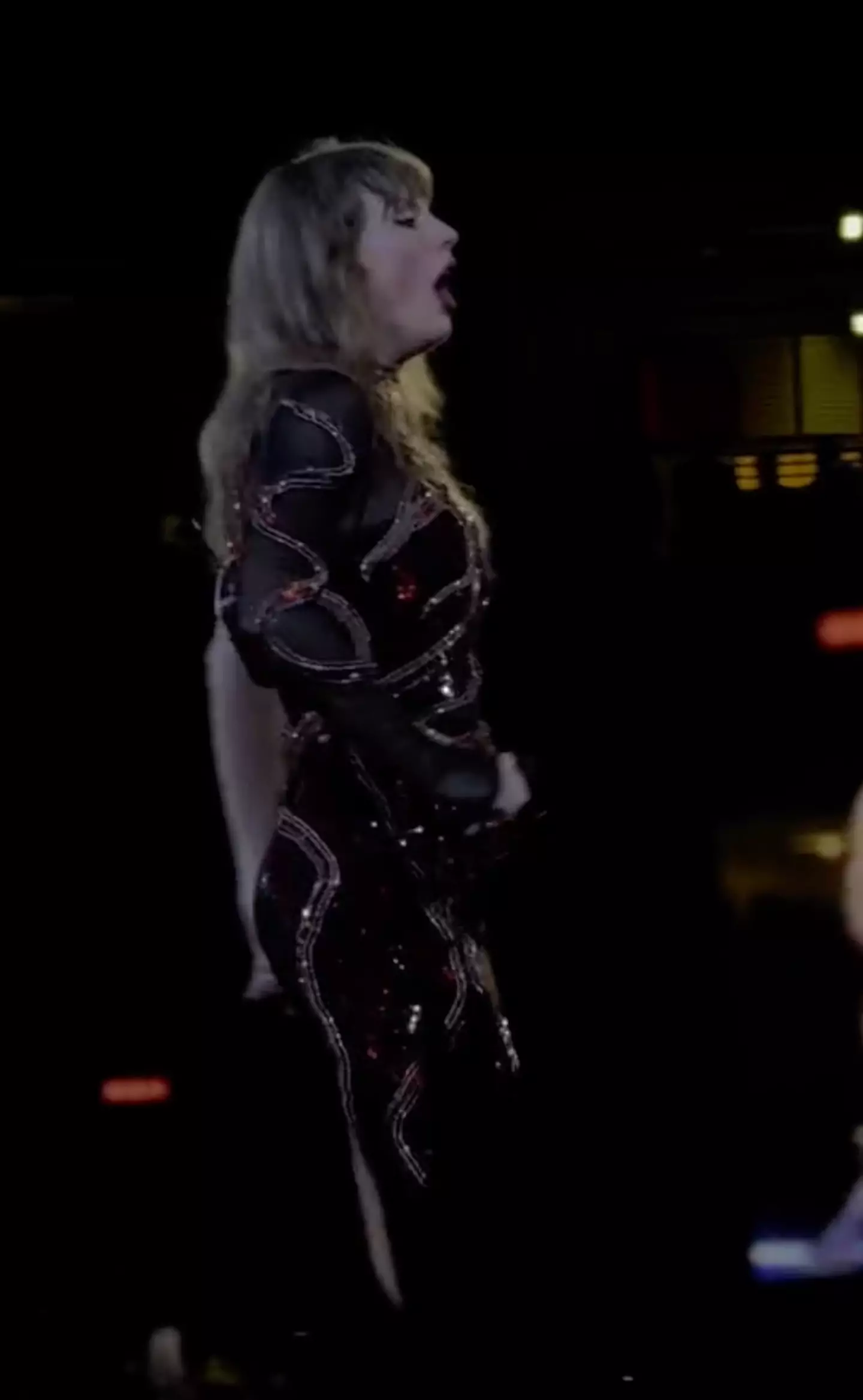 The singer worried fans after she was seen coughing on stage.