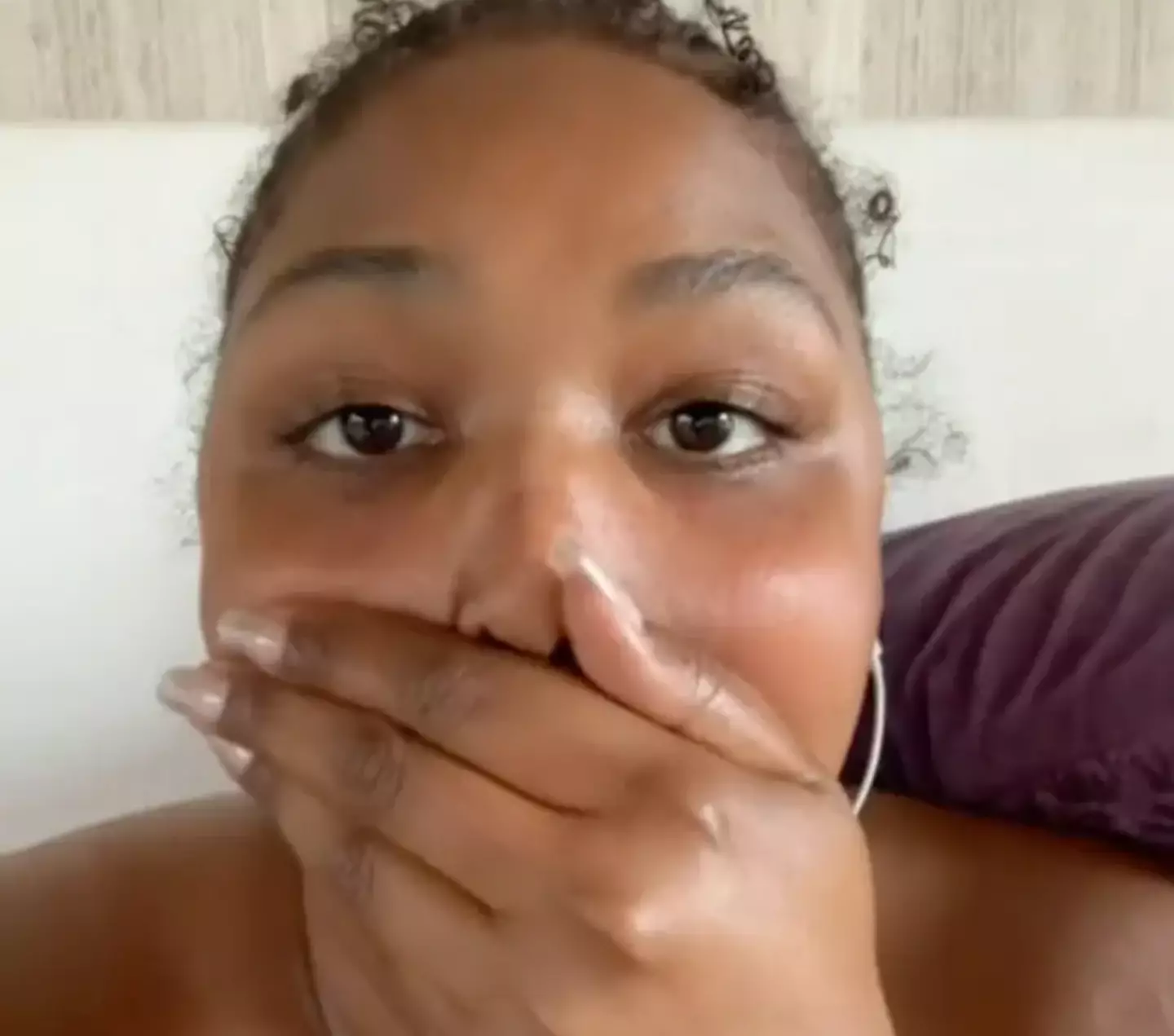 Lizzo couldn't quite believe it. (TikTok/Lizzo)