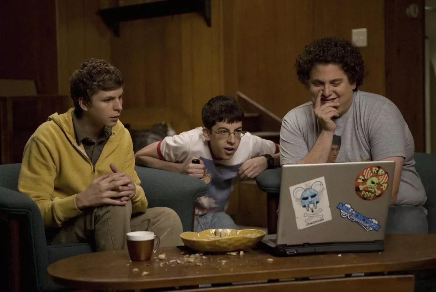 Jonah Hill starred alongside Michael Cera and Christopher Mintz-Plasse in the cult classic.