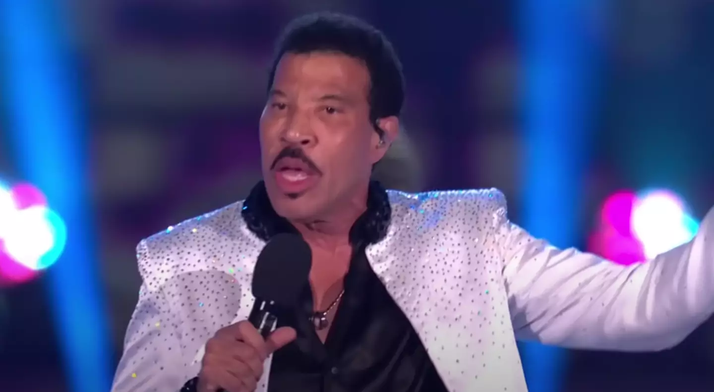 Lionel Richie on stage at Windsor Castle.