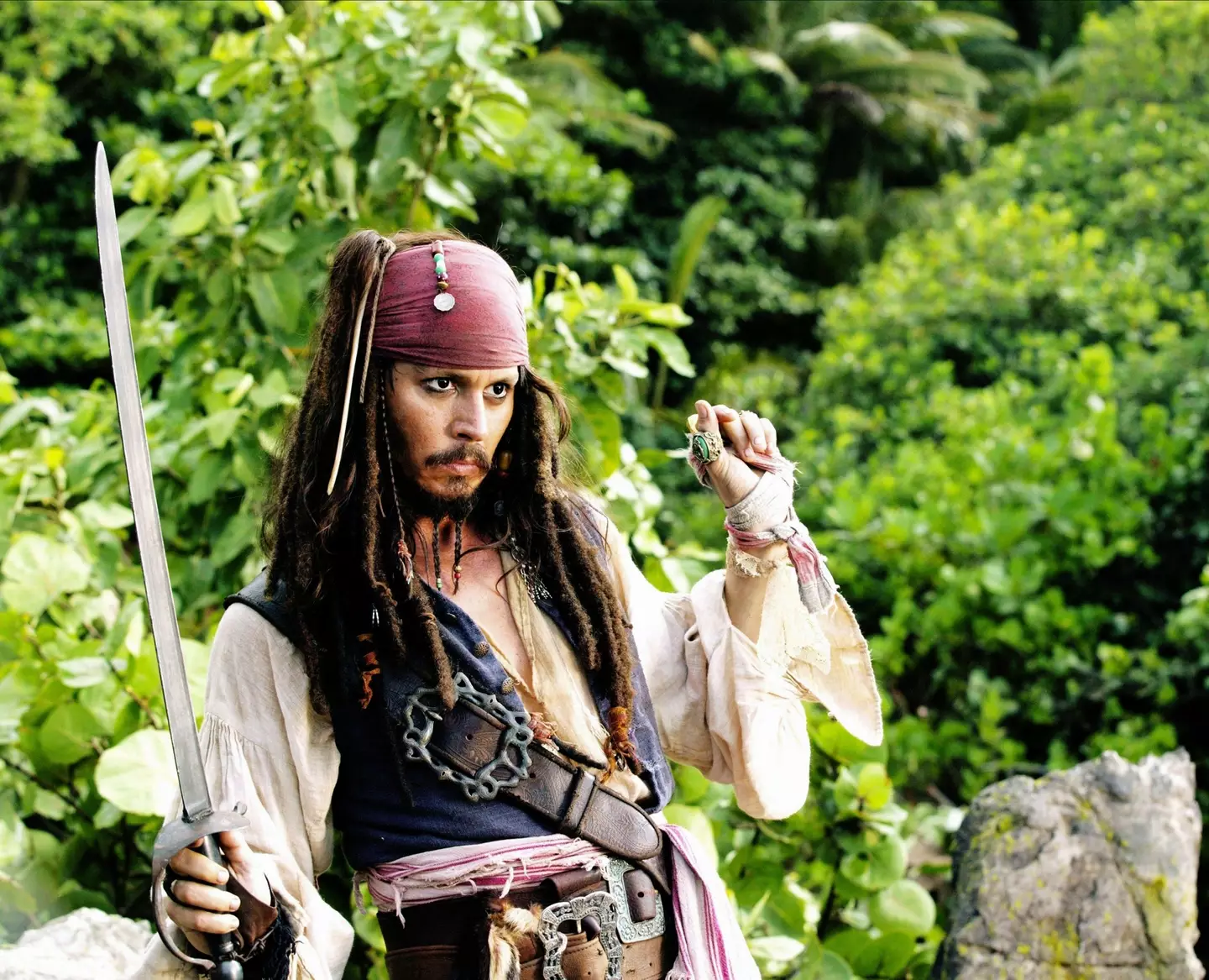 Johnny Depp appeared as Captain Jack Sparrow in several Pirates of the Caribbean movies.