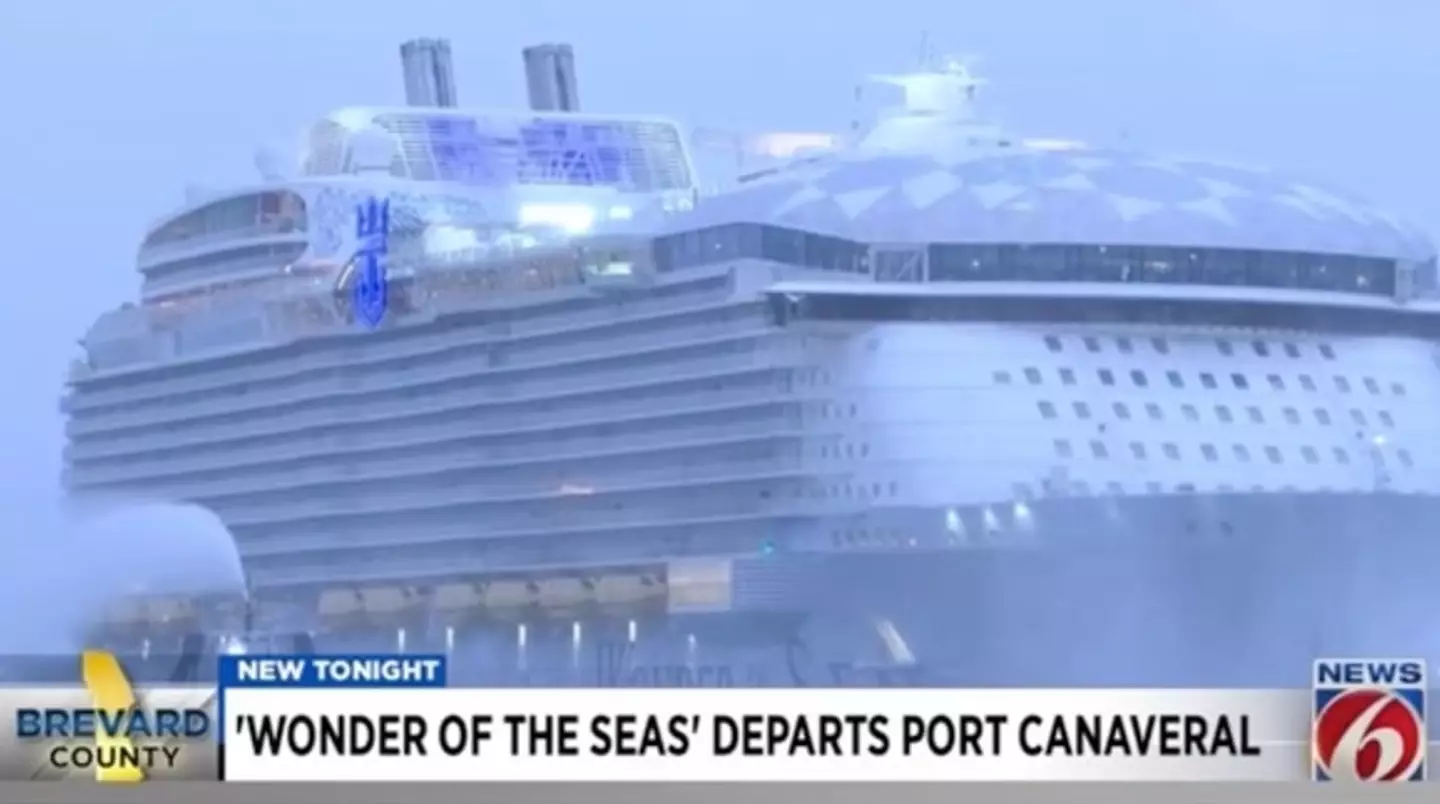 A passenger went overboard on the largest cruise ship in the world.